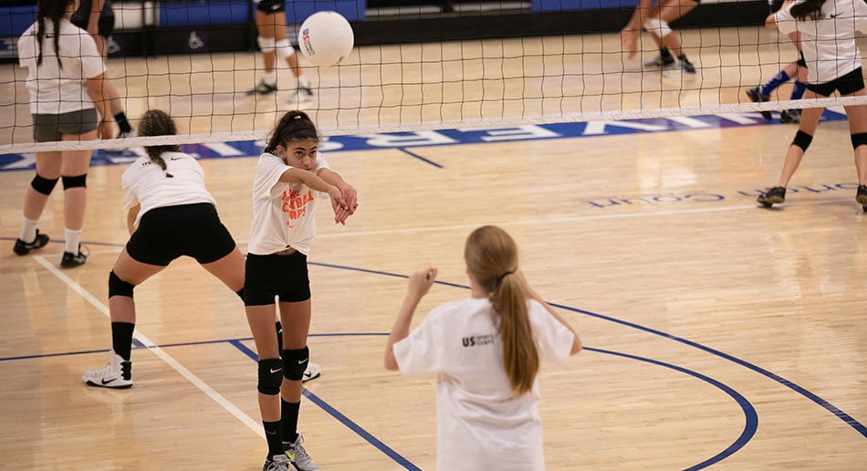 Nike Volleyball Camp at Angevine Middle School